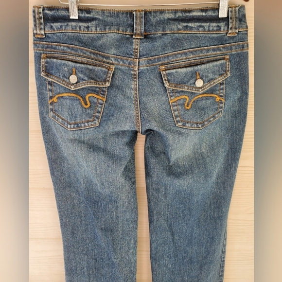 Duck Head Jeans Co. Medium Wash Low-rise Boot Cut Y2K Denim Jeans Long Inseam - Picture 10 of 14